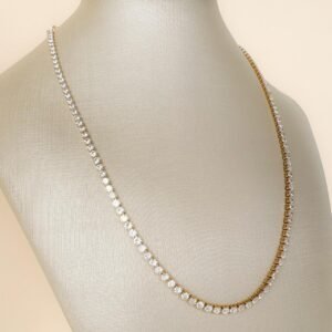 Choker Riviera folheado a ouro 18k cravejada de zircônias - Image 2