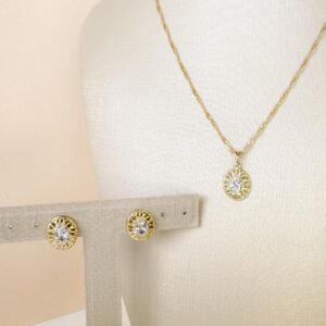 Conjunto Lazuly folheado a ouro 18k - Image 2