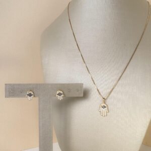 Conjunto Mão de Fátima Folheado a Ouro18k - Image 2