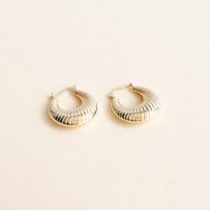Brinco Argola folheado a ouro 18k - Image 1