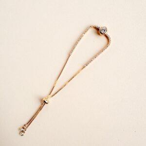 Pulseira Riviera ajustável Folheada a ouro 18k - Image 2