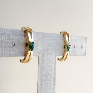 Brinco Elegância Minimalista Folheado a Ouro 18k - Image 3