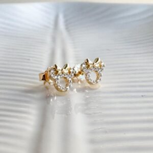 Brinco Mickey Baby Folheado a Ouro 18k - Image 1