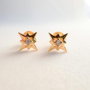 Brinco Star Folheado a Ouro 18k - Image 1