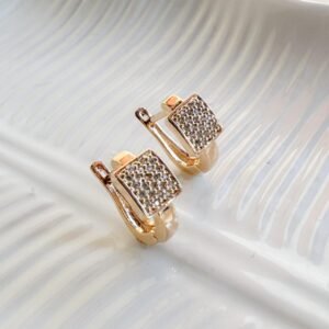 Brinco Argola com detalhes em micro cravação de zircônias - Image 1