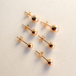 Brinco Trio de Esferas Folheado a ouro 18k - Image 1