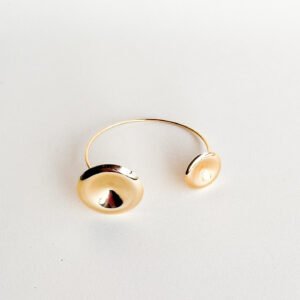 Bracelete Orgânico Maxi Folheado a ouro 18k - Image 1