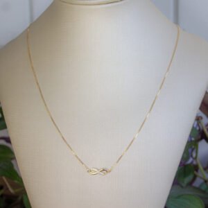 Gargantilha Infinito Folheado a ouro 18k com detalhes em micro cravação de zircônias - Image 2